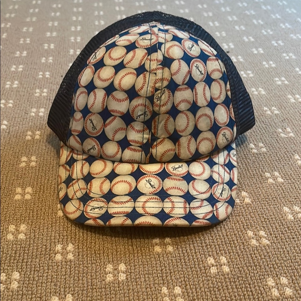 Baseball Print Kids Cap